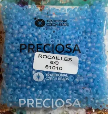 Preciosa Round Seed Beads 61010 6/0 3.5 Oz Matte