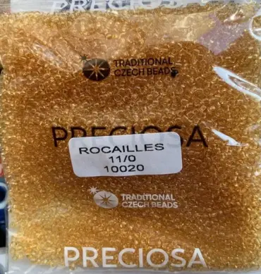 Preciosa Round Seed Beads 10020 11/0  3.5 Oz