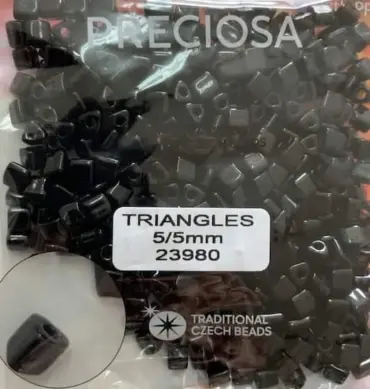 Preciosa Triangle Beads 23980 5x5mm 3.5 oz