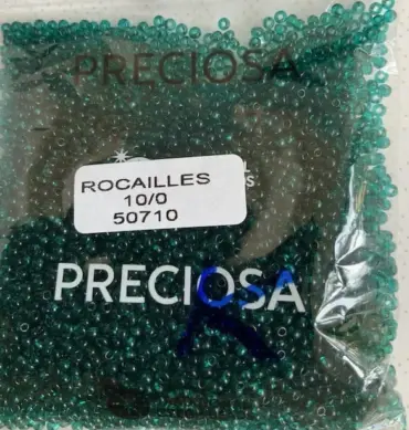 Preciosa Round Seed Beads 50710 10/0 3.5 Oz Square