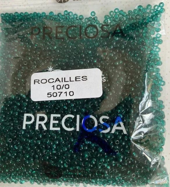 Preciosa Round Seed Beads 50710 10/0 3.5 Oz Square