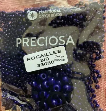 Preciosa Round Seed Beads 33080 8/0 3.5 Oz