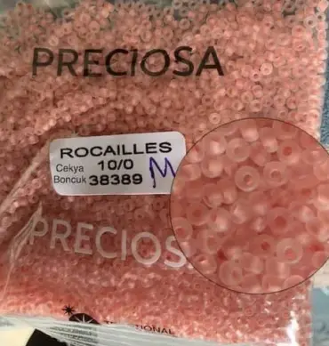 Preciosa Round Seed Beads 38389 10/0 3.5 oz Matte