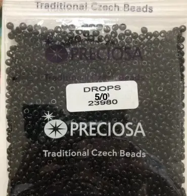 Preciosa Drops Beads 23980 5/0 3.5 Oz