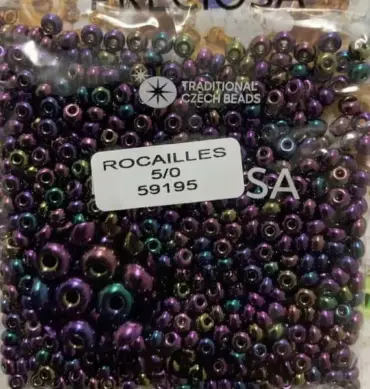Preciosa Round Seed Beads 59195 5/0  3.5 Oz