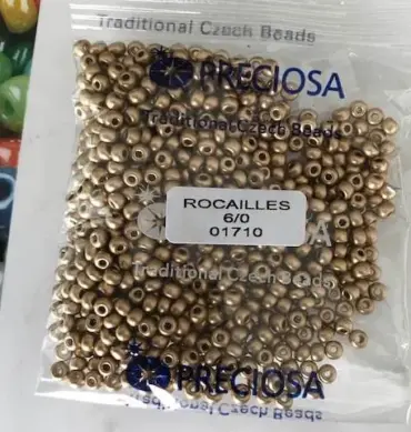 Preciosa Round Seed Beads 01710 6/0 3.5 Oz
