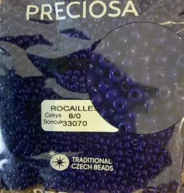 Preciosa Round Seed Beads 33070 8/0 3.5 Oz