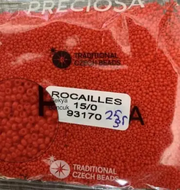 Preciosa Round Seed Beads 93170 15/0 3.5 Oz