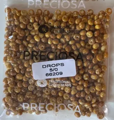 Preciosa Drops Beads 66209 5/0 3.5 Oz