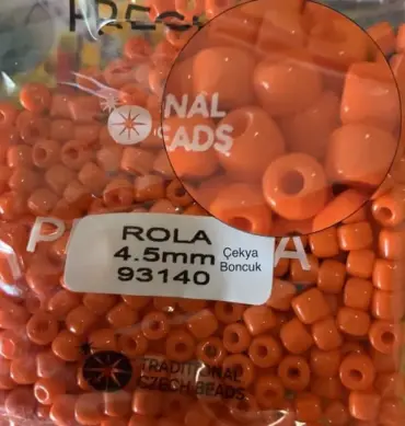 Preciosa Rola Beads 93140 4.5mm 3.5 Oz