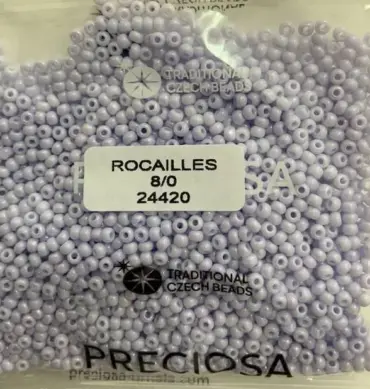 Preciosa Round Seed Beads 24420 8/0 3.5 Oz