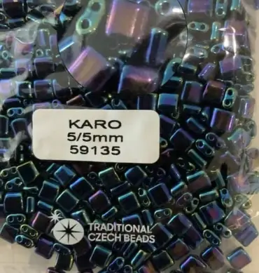 Preciosa Karo Beads 59135 5/5mm 3.5 Oz