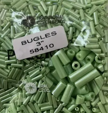 Preciosa Bugles Beads 58410 3" 3.5 Oz