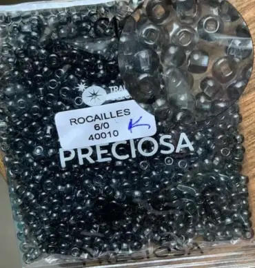 Preciosa Round Seed Beads 40010 6/0 3.5 Oz Square