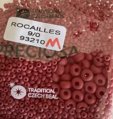 Preciosa Round Seed Beads 93210 9/0  3.5 Oz Matte