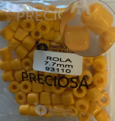 Preciosa Rola Beads 93110 7.7mm 3.5 Oz