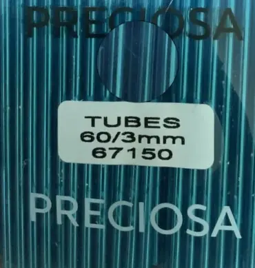 Preciosa Tubes Beads 67150 60x3mm 3.5 Oz