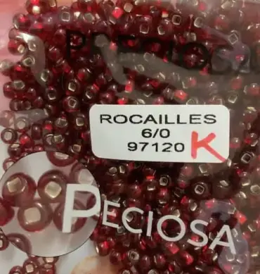 Preciosa Round Seed Beads 97120 6/0 3.5 Oz Square