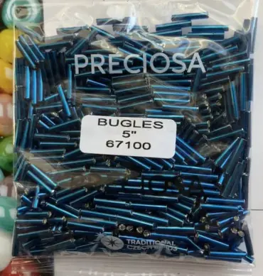 Preciosa Bugles Beads 67100 5 3.5 Oz