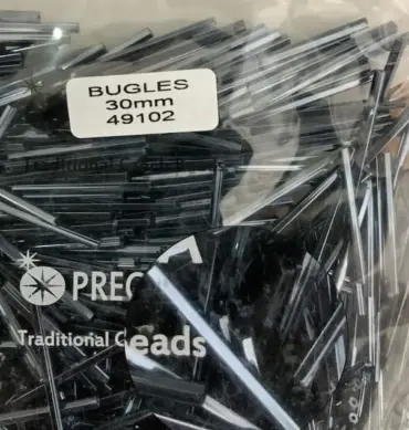Preciosa Bugles Beads 49102 30mm  3.5 Oz