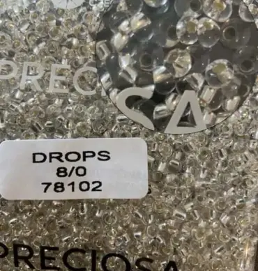 Preciosa Drops Beads 78102 8/0 3.5 Oz