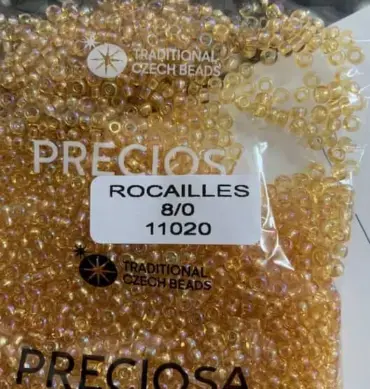 Preciosa Round Seed Beads 11020 8/0 3.5 Oz