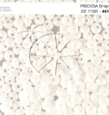 Preciosa Drops Beads 46102 5/0 3.5 Oz