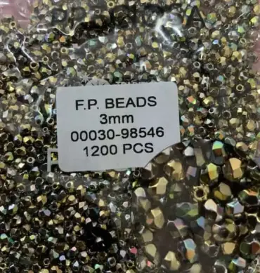 Preciosa Fire Polished Beads FP 3mm 00030-98546 100 Pcs