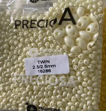Preciosa Twin Beads 3.5 Oz 16286 2.5/5mm