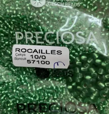 Preciosa Round Seed Beads 57100 10/0 3.5 oz Matte