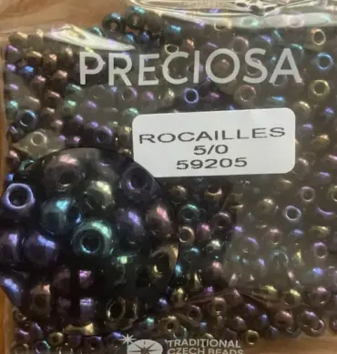 Preciosa Round Seed Beads 59205 5/0  3.5 Oz