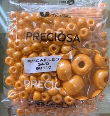 Preciosa Round Seed Beads 98110 34/0 3.5 Oz