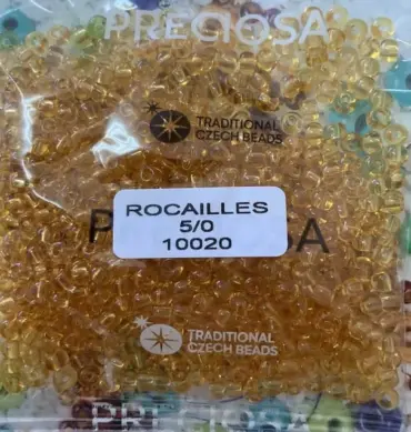Preciosa Round Seed Beads 10020 5/0 3.5 Oz