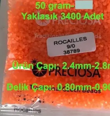 Preciosa Round Seed Beads 38789 9/0 3.5 Oz Matte