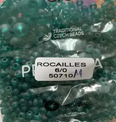 Preciosa Round Seed Beads 50710 6/0 3.5 Oz Matte