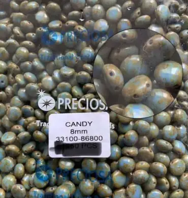 Preciosa Candy Beads 8mm 33100-86800 50 Pcs