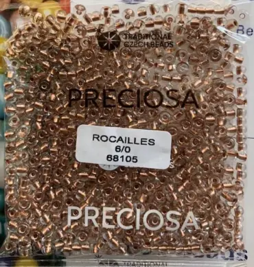 Preciosa Round Seed Beads 68105 6/0 3.5 Oz