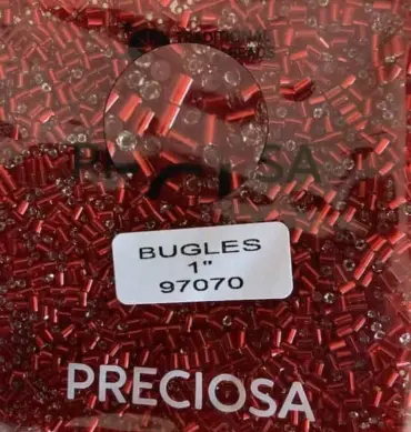 Preciosa Bugles Beads 97070 1" 3.5 Oz