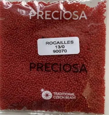 Preciosa Round Seed Beads 90070 13/0 3.5 Oz Matte