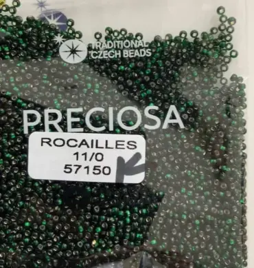 Preciosa Round Seed Beads 57150 11/0  3.5 Oz Square