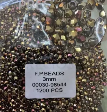 Preciosa Fire Polished Beads FP 3mm 00030-98544 100 Pcs