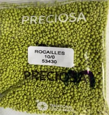 Preciosa Round Seed Beads 53430 10/0 3.5 Oz Matte