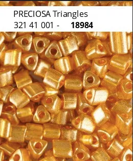 Preciosa Triangle Beads 18984 3.5x3.5mm 3.5 oz