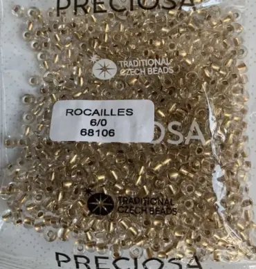 Preciosa Round Seed Beads 68106 6/0 3.5 Oz