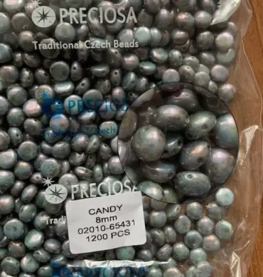 Preciosa Candy Beads 8mm 02010-65431 50 Pcs