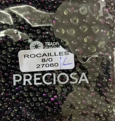Preciosa Round Seed Beads 27080 8/0 3.5 Oz Square