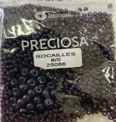 Preciosa Round Seed Beads 25086 8/0 3.5 Oz