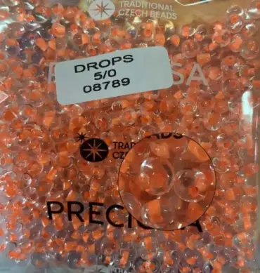Preciosa Drops Beads 08789 5/0  3.5 Oz