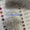 Preciosa Crystal Beads 3mm 40010 Smoke 110 Pcs Pyramid - Image 3