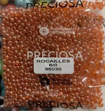 Preciosa Round Seed Beads 96030 6/0 3.5 Oz